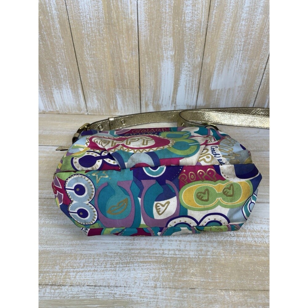 Coach Poppy Collection Signature Graffiti 1941 Cross Body Bag Colorful *read - Picture 11 of 16
